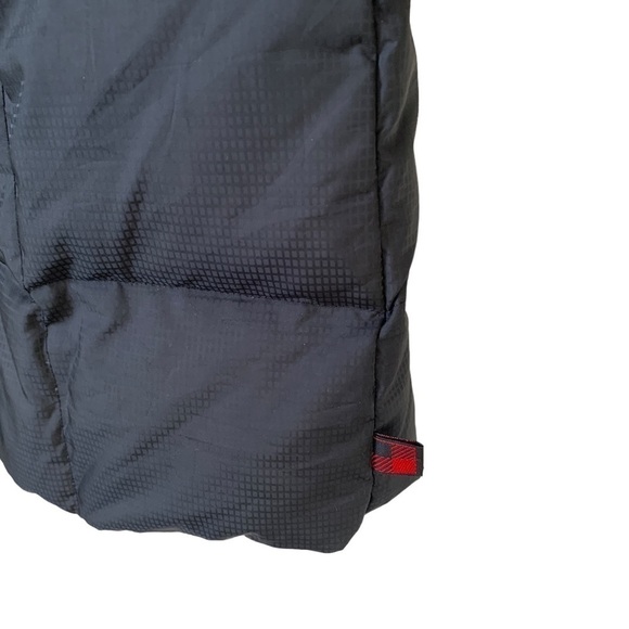 𝅺woolrich Down Filled Belted Long Puffer Jacket Black Women’s Size Large - Picture 8 of 15